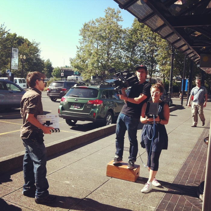 Free Body Film Co-Directors at work.