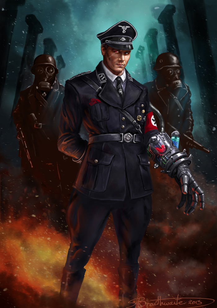 Updated Artwork for Nazi Super Soldier ABOVE!!! Hope you ENJOY! :) (Link to Shane Braithwaite's Deviant Art Site! Go on Over and Show him Some Love!)