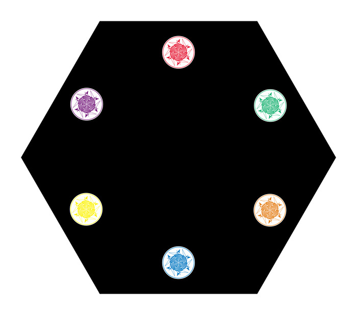 Reverse side of board that is implemented in one of our included Storyline modes