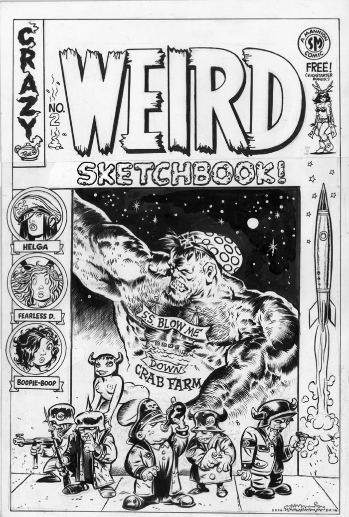 Weird Sketchbook Cover Above...