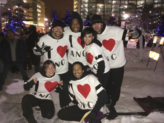 After our performance for Anchorage's New Year's Eve Fire and Ice Celebration