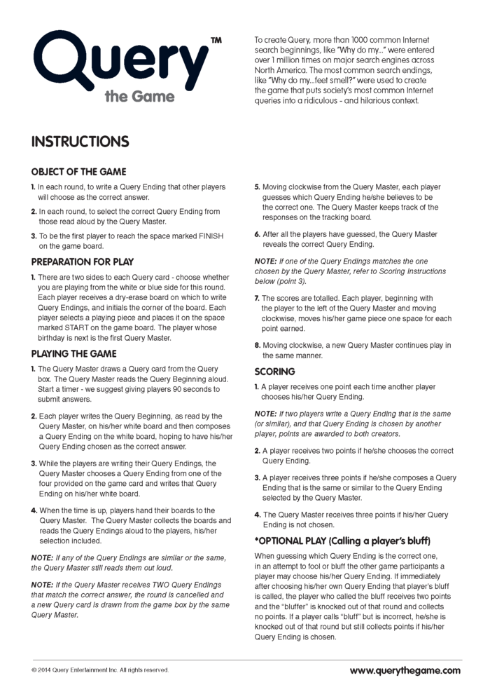Instructions