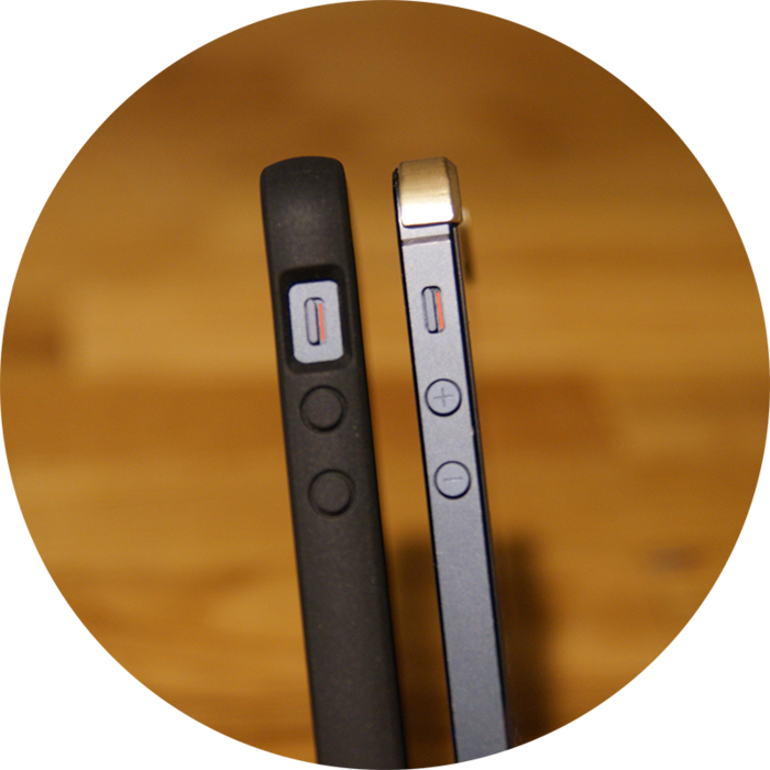This is a comparison with a thinner "every case". Bumprz is slim :)