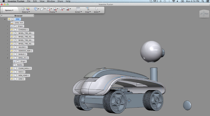 This is the first 3D CAD design.