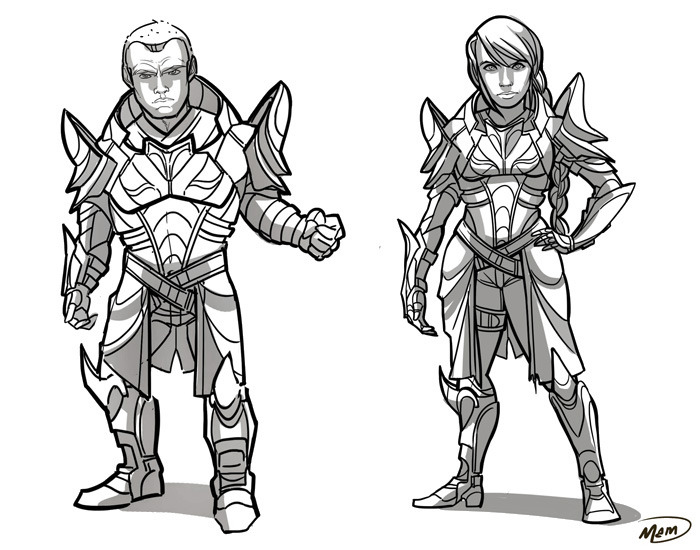 Armor pieces will automatically fit your race, gender, and pose!