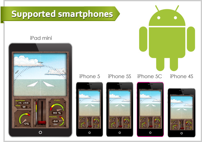 iOS and Android 4.3 or higher