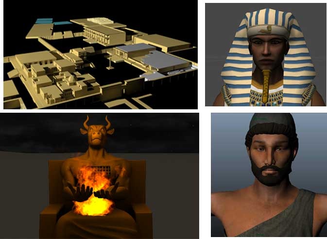 Memphis Egypt under construction, a couple of characters, and a Canaanite shrine!