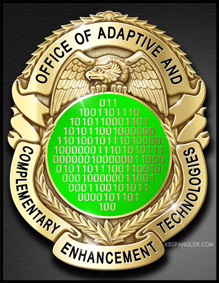 The jeweler's rendering of the OACET badge.