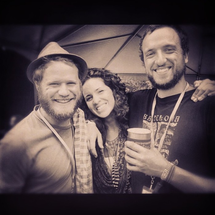 Whetherman at Floyd Festival 2013: (Left to Right) Nicholas Williams, Rachel Murray, JP Salvat