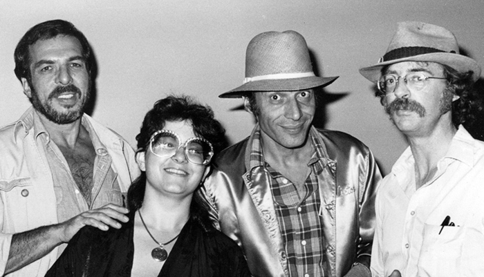 B. Kliban, Melinda Gebbie, Victor Moscoso, and Dan O'Neill