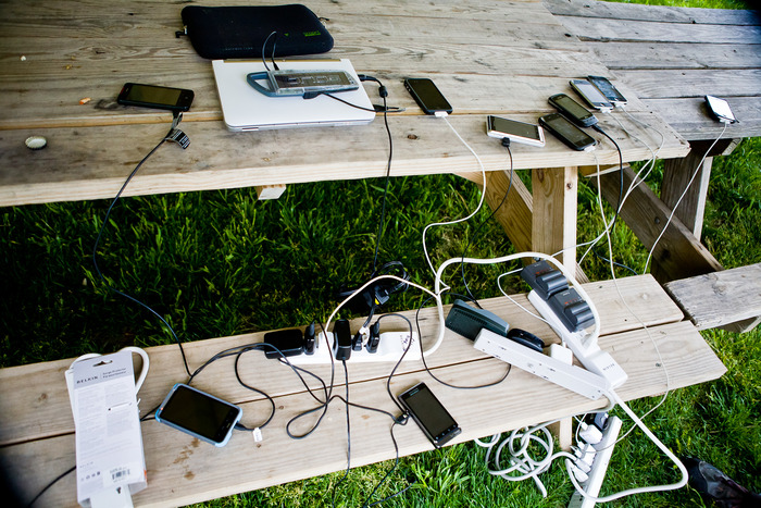 Wall sockets are usually taken! Use the Solarpad Kit instead!