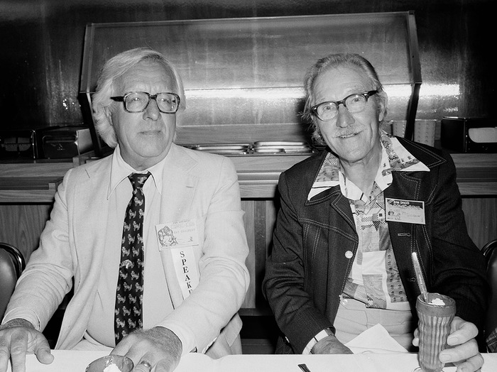 Ray Bradbury and Bill Woggon ("Katy Keene"), 1981
