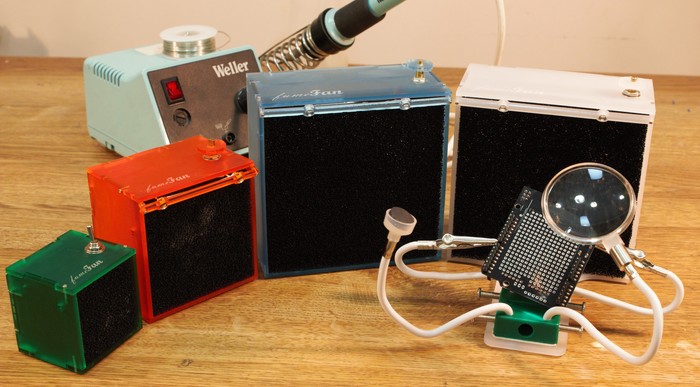 The fumeFan line up - Lite, Medi, Max & Max PRO