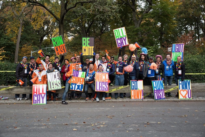 Cheering as an art form: Front Runners at the New York City Marathon