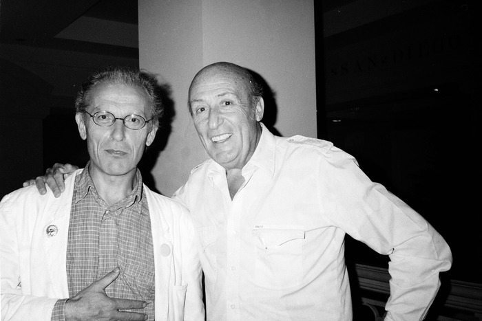 Jean Giraud (Moebius) and Will Eisner, 1989.