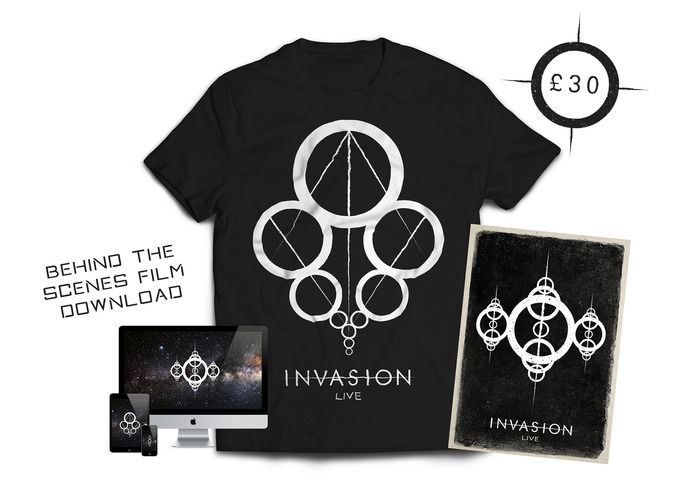 £30 - EXCLUSIVE T-SHIRT PACKAGE - You will receive the exclusive Invasion:Live T-Shirt and all previous perks.