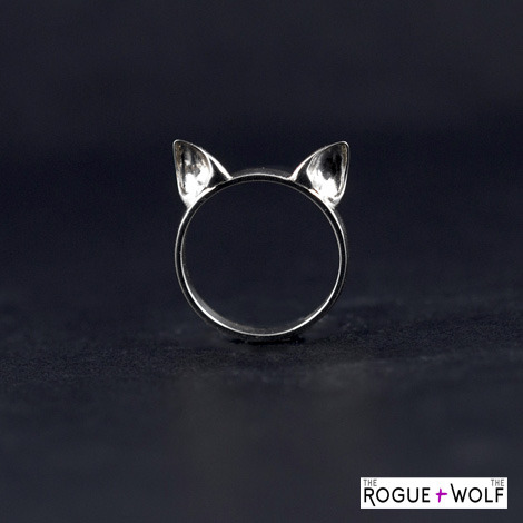 Engraved "Katpack" Cat Ear Ring courtesy of R+W