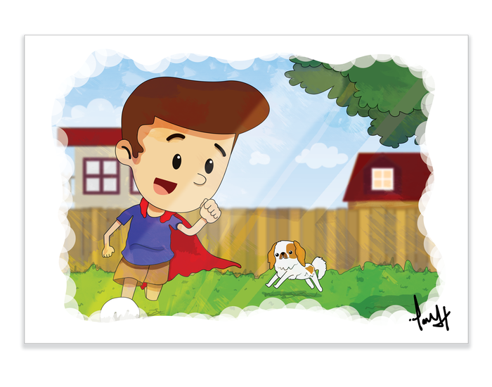 This is our illustration that will be signed by the artist