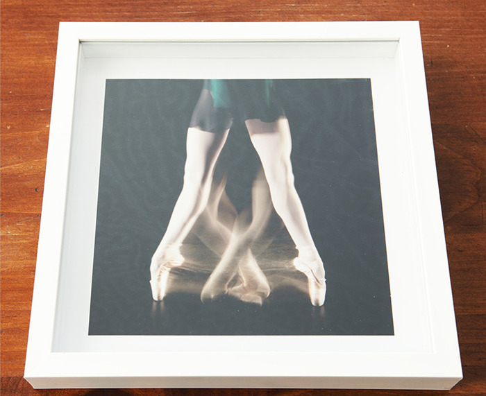 Little Print on Silver - 8x8 with with a 10x10 mat, framed, signed, numbered