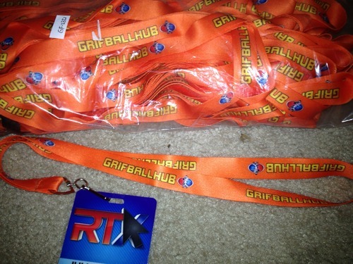 Pictured: Grifball Lanyard (Not pictured: Crowd of adoring fans)