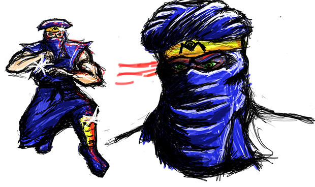 Ninja Dragon Terrorist concept art