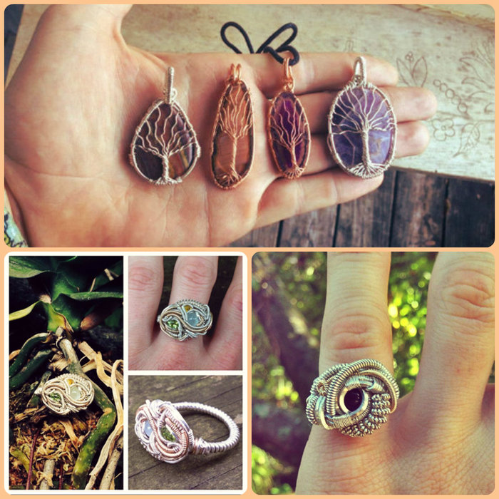 Radfabrications wire-wrapped Jewelry from Ryan Sullivan- Previous Whetherman Live Artist