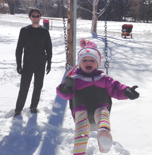 Lena and I doing some field testing.