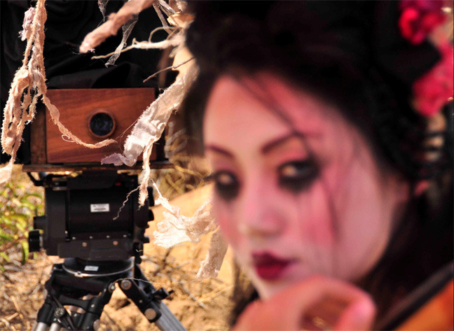 Behind the scenes photo from video above