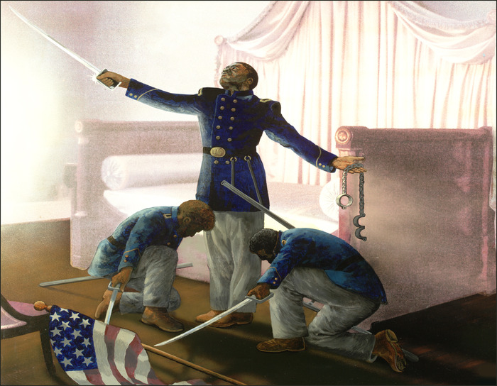 Give me liberty or give me death. Artwork from book