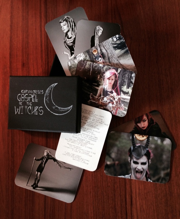 Karyn Crisis photo set and handmade lyric cards with box