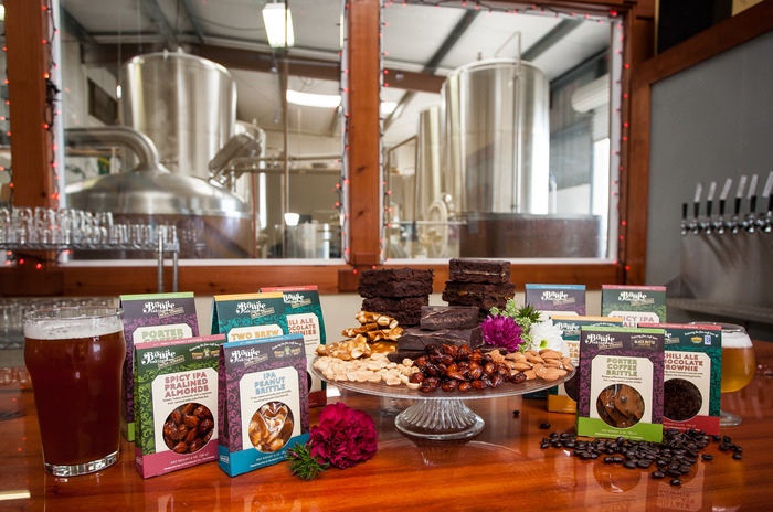 My line of Beer-Kissed treats, pre-caramel sauce