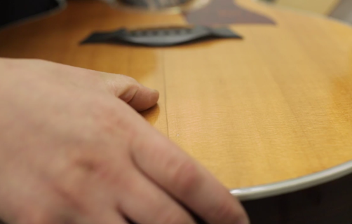 Bob's damaged guitar