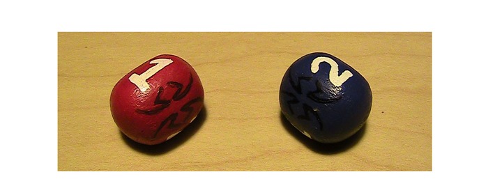Small 19mm dice.