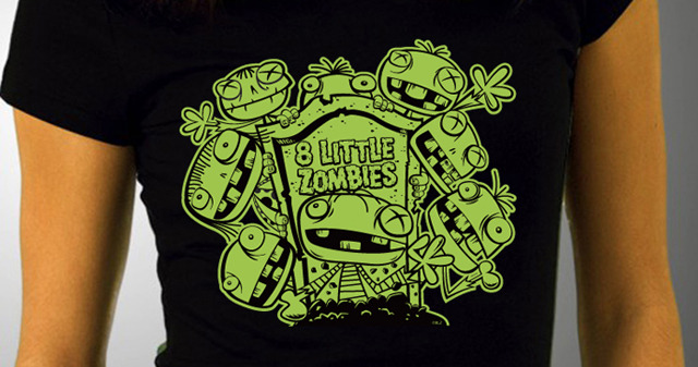 Exclusive Kickstarter t-shirt! We're only going to use this color screen for Kickstarter so if you like it, be sure and pre-order as part of our campaign! Available in men's, women's and kid's shirts sizes, printed on 100% cotton fashion t's.