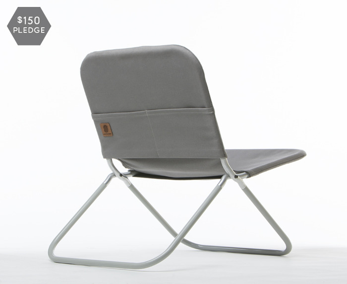 One #8 duck Martexin waxed canvas chair. Your choice of black, grey or olive.