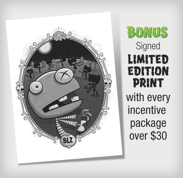 Free with all orders of $30 or more - although we are including in the early bird orders for $25 as well! 8 x 11 and suitable for all standard picture frames!