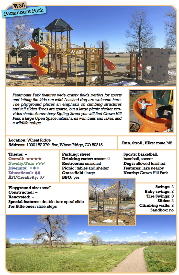 An early draft page of one of the 50 detailed playground description.
