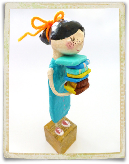 { “The Happiest Girl in the World” | Papier Mache Doll }