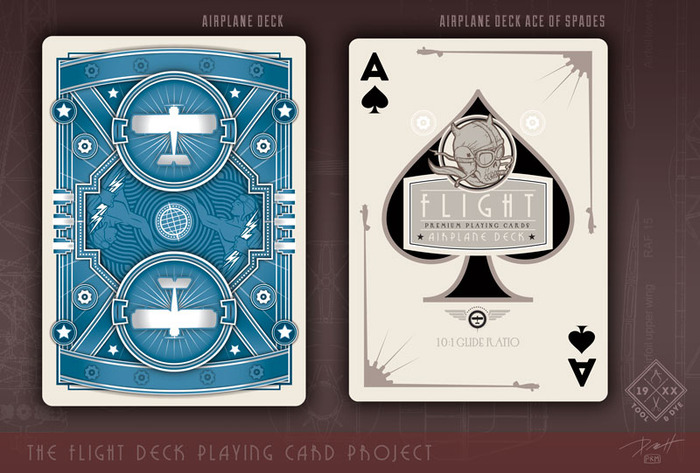 click here to see a larger version of the vintage aviation playing cards