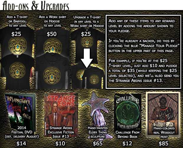 All of our current add-ons and upgrades. Scroll down for more info about each one.