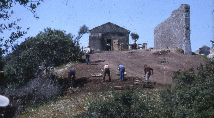 Early excavations of Cosa.