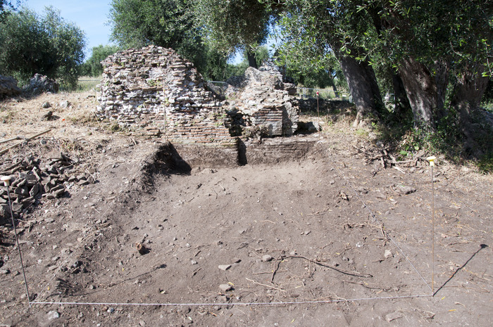 Early stages of excavation on East Terminal Wall in 2013.