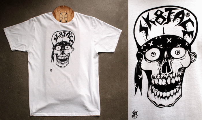 Bart Saric SK8FACE T Shirt design