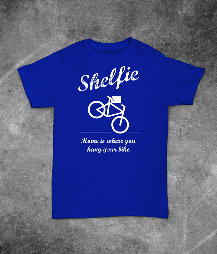 "Home is where you hang your bike" T-Shirt