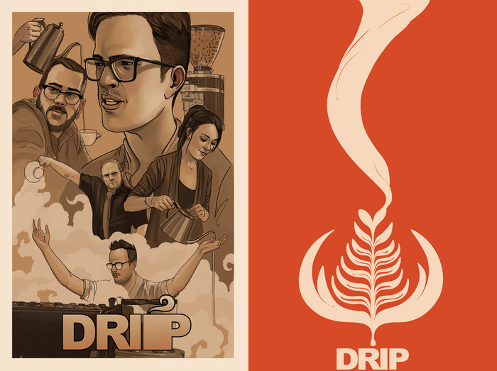 Digital and Print Drip posters