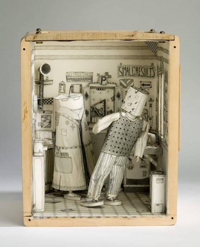 Dancing at the 52 Club by A.H. Krieger, Mixed Media, 1980