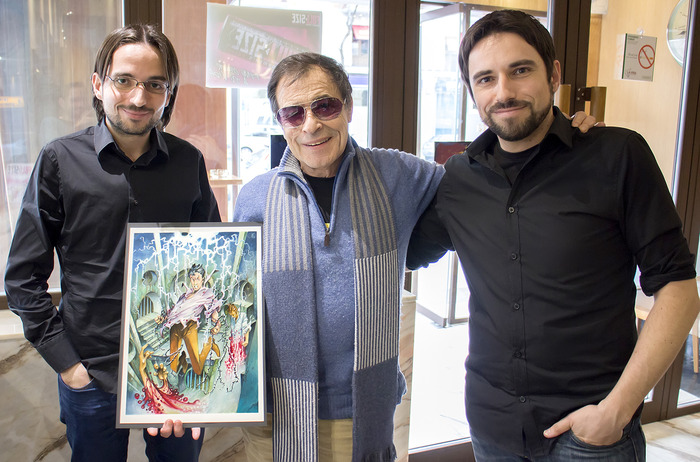 Azpiri, with Mario and Alberto