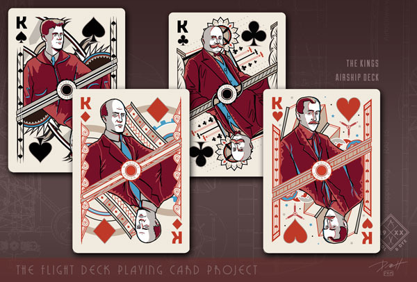 Click for Airship Playing Cards Close Up