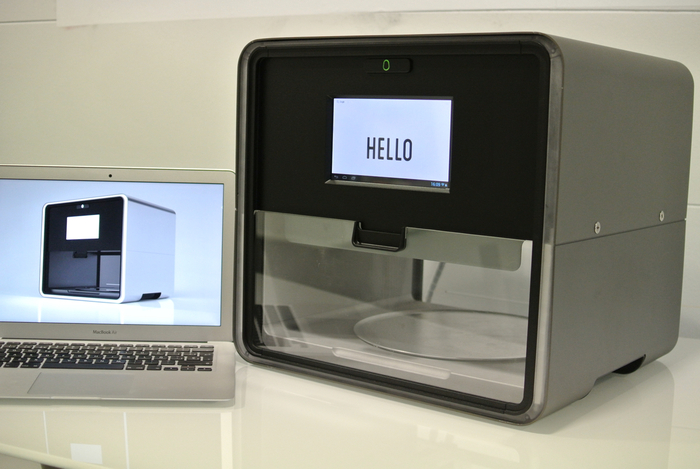From CAD design (shown on laptop) to pre-production model.