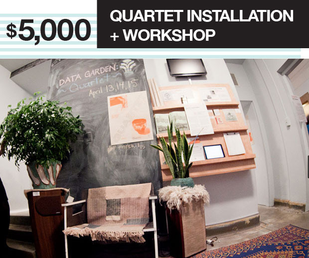A three-day installation of Data Garden Quartet and a lecture/workshop on biodata sonification.
